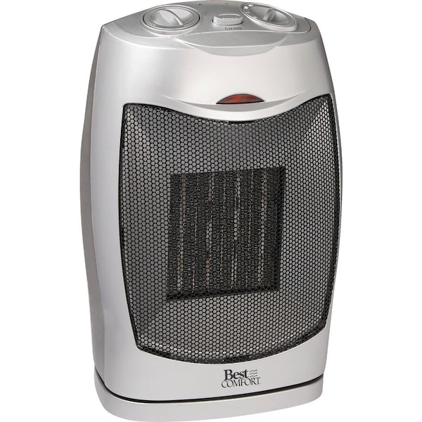 Best Comfort 1550W 120V Oscillating Ceramic Space Heater with PTC PTC09B - main